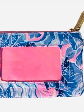 Lilly Pulitzer Pink and Blue Printed ID Wallet.    NWT